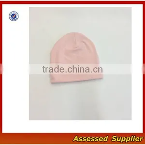 ZT1028 Soft 100%organic Cotton Infant Baby Hat/ Hospital Newborn Baby Solid Caps thumbnail-6