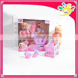 12 "music Flash Walking Doll With a Shopping Cart,lovely Baby Toy Dolls With Smell thumbnail-1