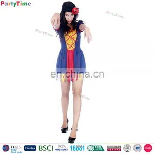 Women Carnival Halloween Party Demon Costumes Poison Apple Adult Zombie Costume thumbnail-1