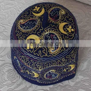 Muslim Wool Embroidered Prayer Cap thumbnail-1
