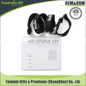 Custom Polyester Tublar Lanyards With Clear Badge Holder, Card Holder thumbnail-2
