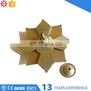2017 Popular Custom Star Shape Metal Badge Lapel thumbnail-6