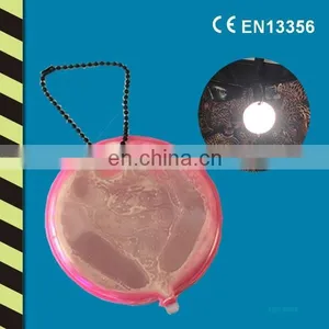 Reflective Hanger LED Keychain With Metal Ring On the Backpack For Children EN13356 thumbnail-1
