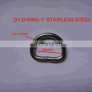 Stainless Steel D1 Welded D-RING for Handbag Dog Collar thumbnail-1