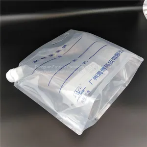 Made in China 5L Cow Milk PET Plastic Filling Bag/empty Stand up Large Spout Soft Composite Plastic Bag thumbnail-3