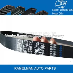 Supply Auto Poly v Belt High Quality Belt Oem AB39-6C301-AB/7PK3136 EPDM /CR Material Fan Belt/ pk Belt thumbnail-4