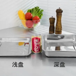 Baking Tray Shallow Metal Container Used for Baking Foods Colorful Pans Stainless Steel Pots, Pans, Kettles thumbnail-4