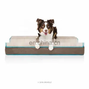 Luxury Dog Bed Waterproof Memory Foam Pet Bed Comfortable Mattress With Removable Cover thumbnail-2
