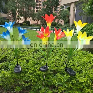 Solar Flower Light in Holiday Lighting Outdoor Solar Flower Garden Stake Lights thumbnail-1