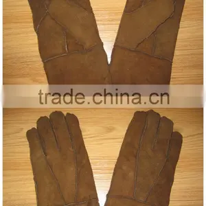 Genuine Lambskin Men's Driving Gloves Warm and Antislip Gloves thumbnail-5