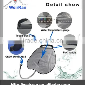 (7300) 20L Easy-heated Outdoor Camping PVC Solar Shower Outdoor thumbnail-2