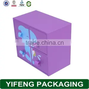 Purple 4 Case Packing Design Cute Clothes Cardboard Box thumbnail-4