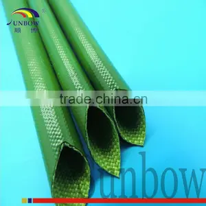 High Voltage Application Insulation Sleeving SB-SGS-15 Silicone Resin Coated Fiberglass Sleeving for Alternators thumbnail-5