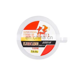 Amazon 100% Fluorocarbon Fishing Line 50m/100m 1.62kg-16.2kg Pull Fishing Line With Fast Water Cutting Fishing Line thumbnail-1