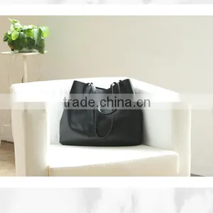 Vintage Simple Design Casual Genuine Leather Lady Shoulder Bag Hand Bag for Women thumbnail-6
