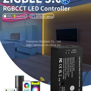 Gledopto New RGB+CCT LED Strip Controller/Receiver Light Dimmer and RGB+CCT Colors Adjustment thumbnail-2