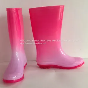 Colour Women Boots,New Fashion Female Rain Boots,Popular Style Lady PVC Boots,Colourful Ladies Boots thumbnail-1