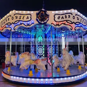 Arcade Amusement Commercial Playground Equipment Amusement Rotary Carousel Horse for Sale thumbnail-1