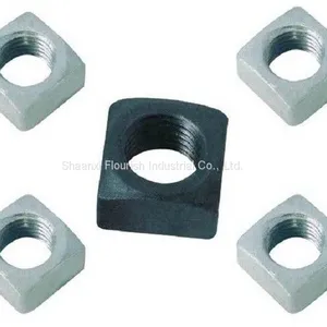All Sizes Square Thin Nuts , SS / CS Square Lock Nut DIN ISO Standard thumbnail-1