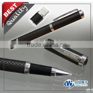 Carbon Fiber Pen With Flash Drive Usb for Business Gift thumbnail-1