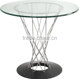 Asia Style Tempered Glass Cyclone Table by Isamu for Dining Room thumbnail-1