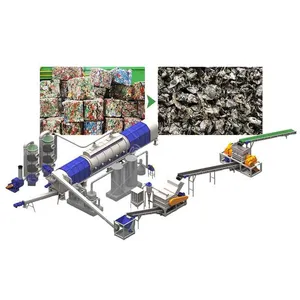 Professional Aluminium Carbonization Recycling Plant UBC Decoating Machine Cans Painting Removing Furnace Production Line thumbnail-5