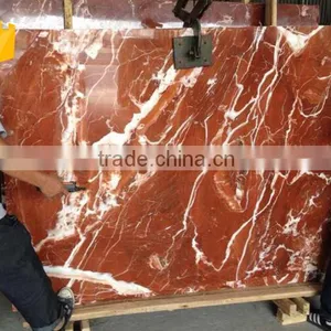 Top Quality Natural Polished French Red Indoor Flooring Marble Slab thumbnail-4