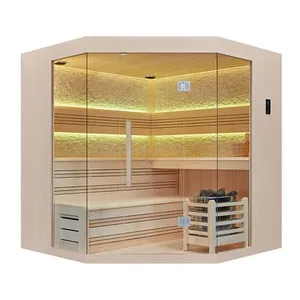 China Hot Selling Portable Sauna Room Hydrotherapy Care Products Infrared Infrared Sauna Room and Square Wooden Dry Sauna Room thumbnail-5