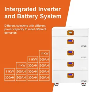 Hybrid Inverter Stackable Solar Energy Storage All-in-One 30kWh/15KWh Lithium Battery 51.2V/300Ah LiFePO4 Power Station thumbnail-2