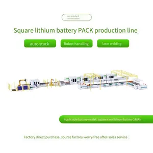 Square Shell Lithium Battery Pack Production Line, Industrial and Commercial Energy Storage Module Production Equipment, Soft Pack Cell Final Assembly Line Body thumbnail-1