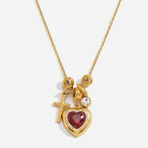 18K Gold PVD Coated Stainless Steel Necklace Charm With 0.5 Micron TiN Layer thumbnail-4