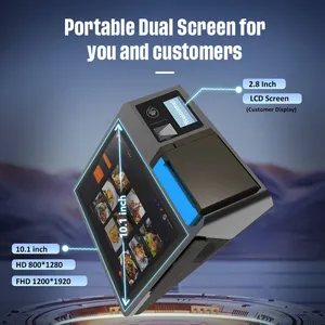Square Desktop- Portable POS - MSR Card Machine to Accept Payments for Restaurants, Retail, Beauty, and Professional Services Z100 thumbnail-2