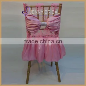 C104B Pink Chair Covers for Wedding Party thumbnail-1