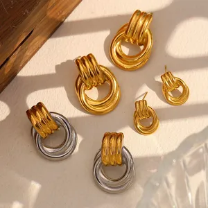 Wholesale Stainless Steel Earrings for E-commerce Sellers Hypoallergenic Ready to Ship Bulk thumbnail-2