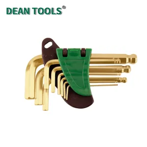 Non-Sparking Hex Key With Ball Wrench Set, Non-Sparking Ball Point Hex Key Wrench Set, Ball End Hex Key Wrench thumbnail-1