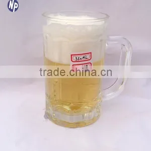 Hot Sale Clear Glass Beer Mug With Handle thumbnail-2