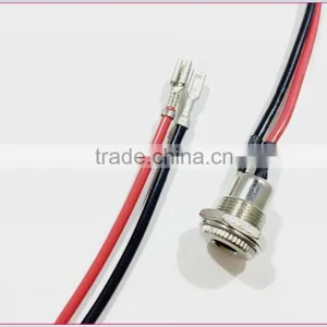 UL Red and Black Electrical Wire Solder DC Jack 22 Cable Assembly thumbnail-3