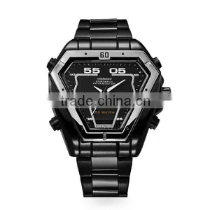 2015 Japan Movement Double ca Lendar All Stainless Steel Watches Waterproof thumbnail-6