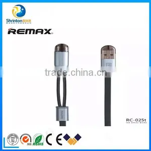 Remax Brand High Quality 2 In 1 USB Cable Sync Charging Cable for IPhone/Micro thumbnail-3