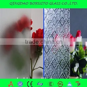 3-19mm Extra Clear Patterned Glass/decorative Frosted Glass/Clear Screen Printing Glass Quality Choice thumbnail-2