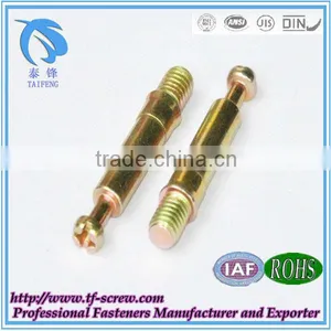 Yellow Zinc Plated Cross Recessed Dowel Screw thumbnail-1