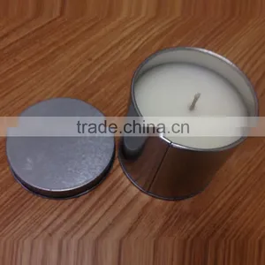 Silvery Scented Tin Candle/Metal Tin Candle/scented Candle in Tin Box thumbnail-1