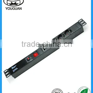 19''German 3 Ways Type Power Strip Socket PDU thumbnail-1