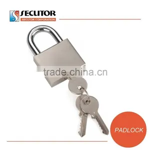 Chrome Plated Medium Brass Padlock thumbnail-5