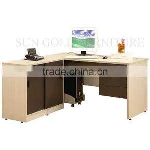 Modern Furniture Design Corner Computer Desk With Drawer Locker (SZ-ODB352) thumbnail-1