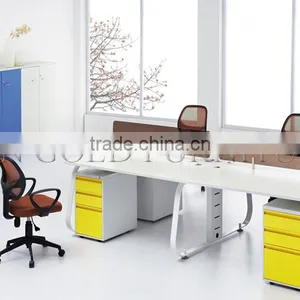 Modern 4 Seat Straight Workstation,linear Steel Frame Office Partition ( SZ-WS005) thumbnail-6