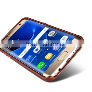 Icarer Vintage Series Real Leather Case for Samsung S7 Edge/s7 Luxury Full Anti Shock Protective Leather Back Cover for s7 Edge thumbnail-6