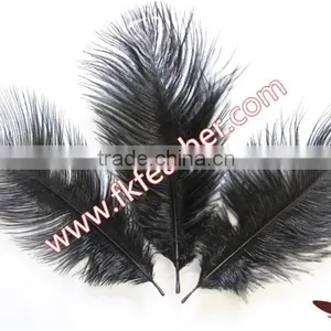 Cheap Craft Feather Black Ostrich Feathers Fabric For Wedding Decorations And Party Rnament thumbnail-2
