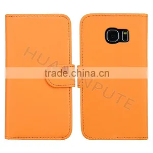 New! Flip PU Wallet Leather Case Cover For Samsung Galaxy S6 Edge Wallet Leather Case thumbnail-3