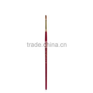 High Grade Short Wood Handle Nylon Hair Artist Brush thumbnail-3